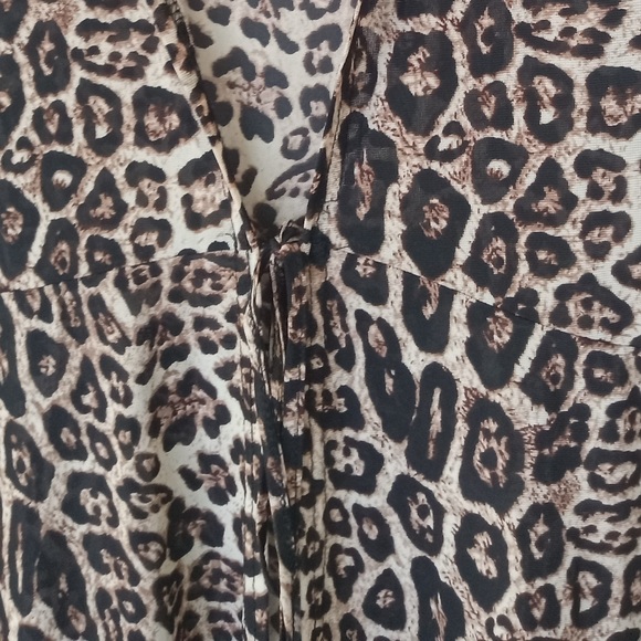 Ember XL Leopord Print Long Bathing Suit Cover Up - Picture 2 of 2